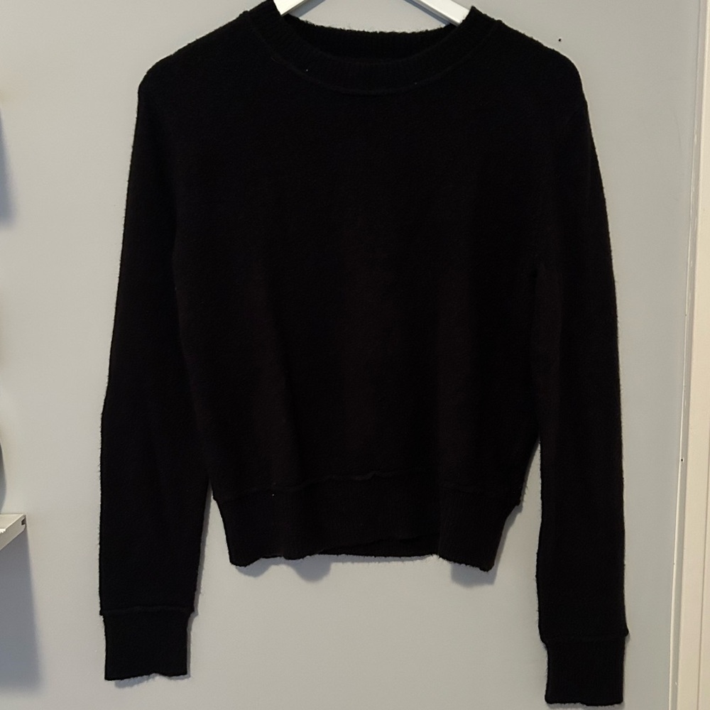 Olivaceous Black Relaxed Fit Knit Sweater Size M